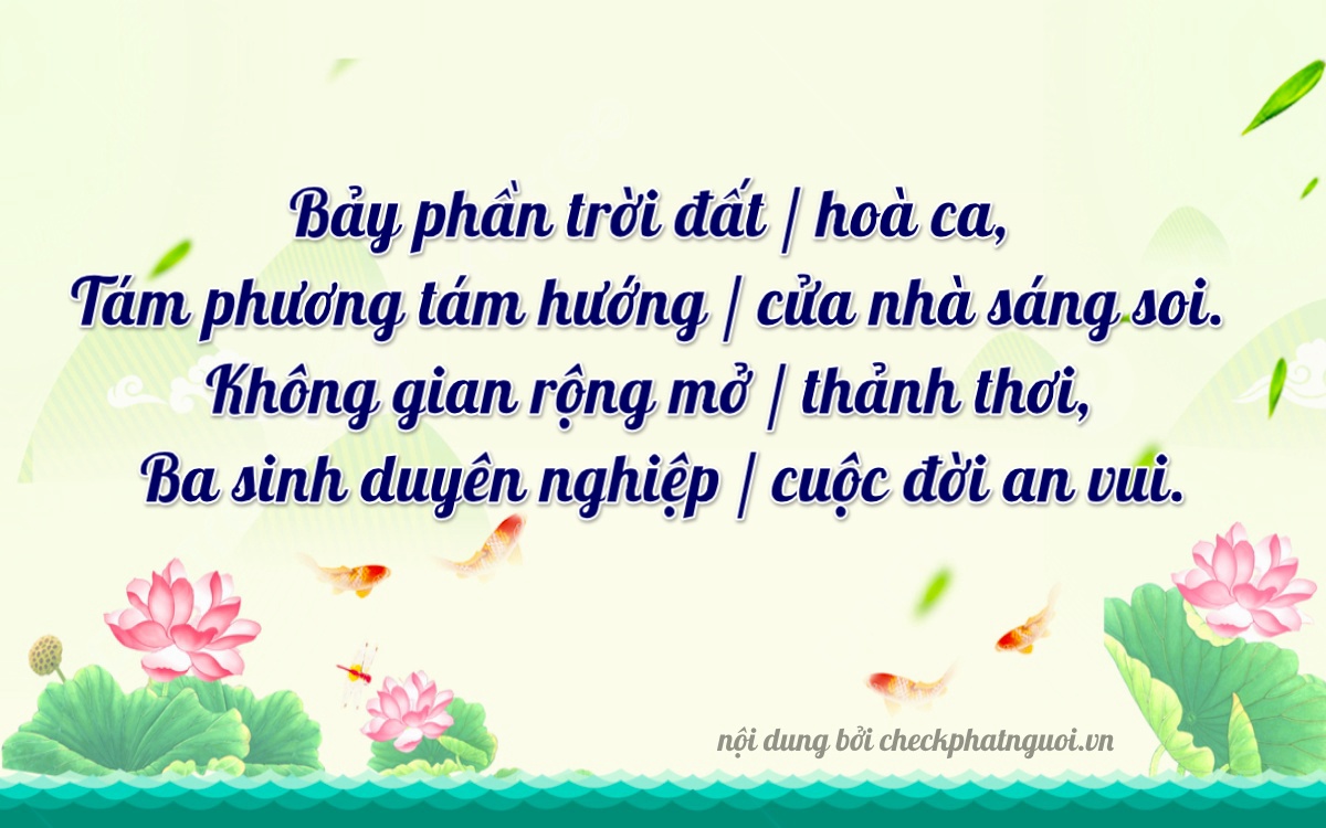 Bài thơ ý nghĩa cho <b>biển số 77D1-78030</b> tại website checkphatnguoi.vn