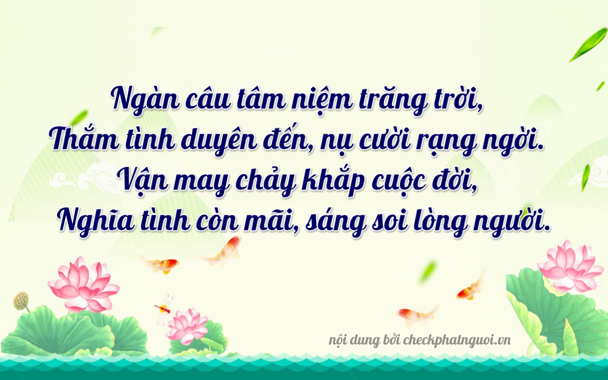 Bài thơ ý nghĩa cho <b>biển số 77E-01145</b> tại website checkphatnguoi.vn