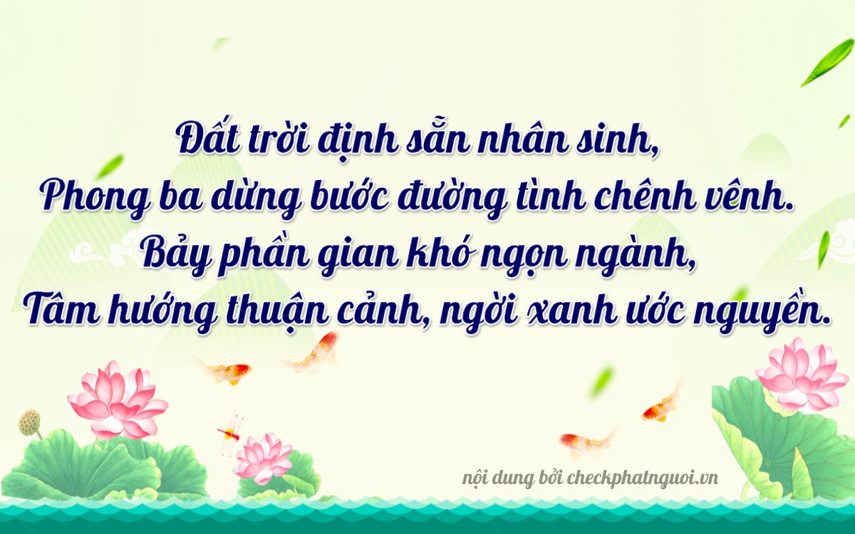 Bài thơ ý nghĩa cho <b>biển số 77E1-07867</b> tại website checkphatnguoi.vn