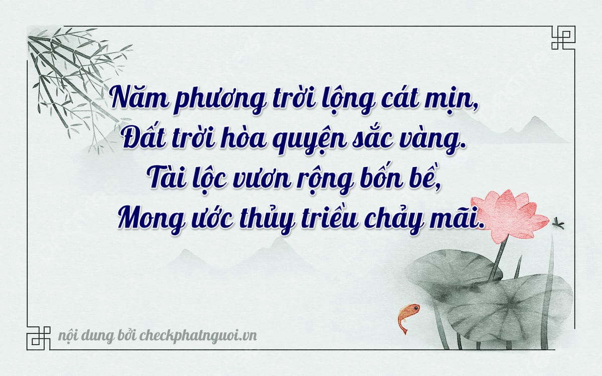 Bài thơ ý nghĩa cho <b>biển số 77E1-56931</b> tại website checkphatnguoi.vn