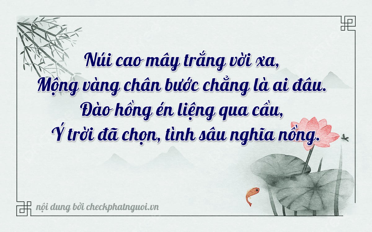 Bài thơ ý nghĩa cho <b>biển số 77E1-67327</b> tại website checkphatnguoi.vn