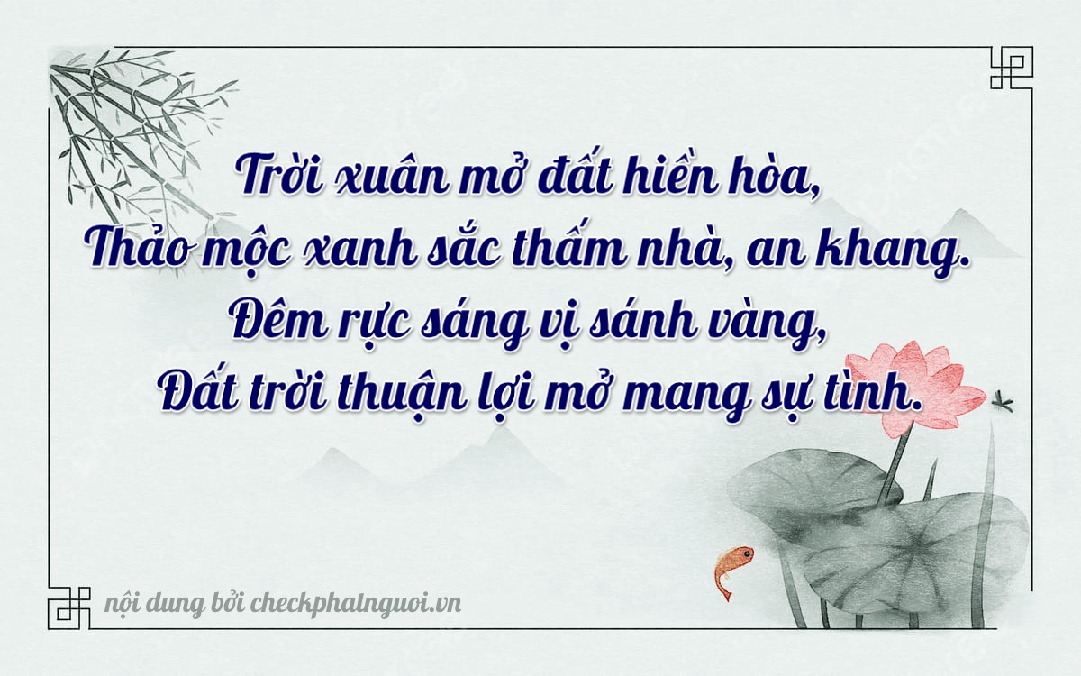 Bài thơ ý nghĩa cho <b>biển số 77E1-84977</b> tại website checkphatnguoi.vn
