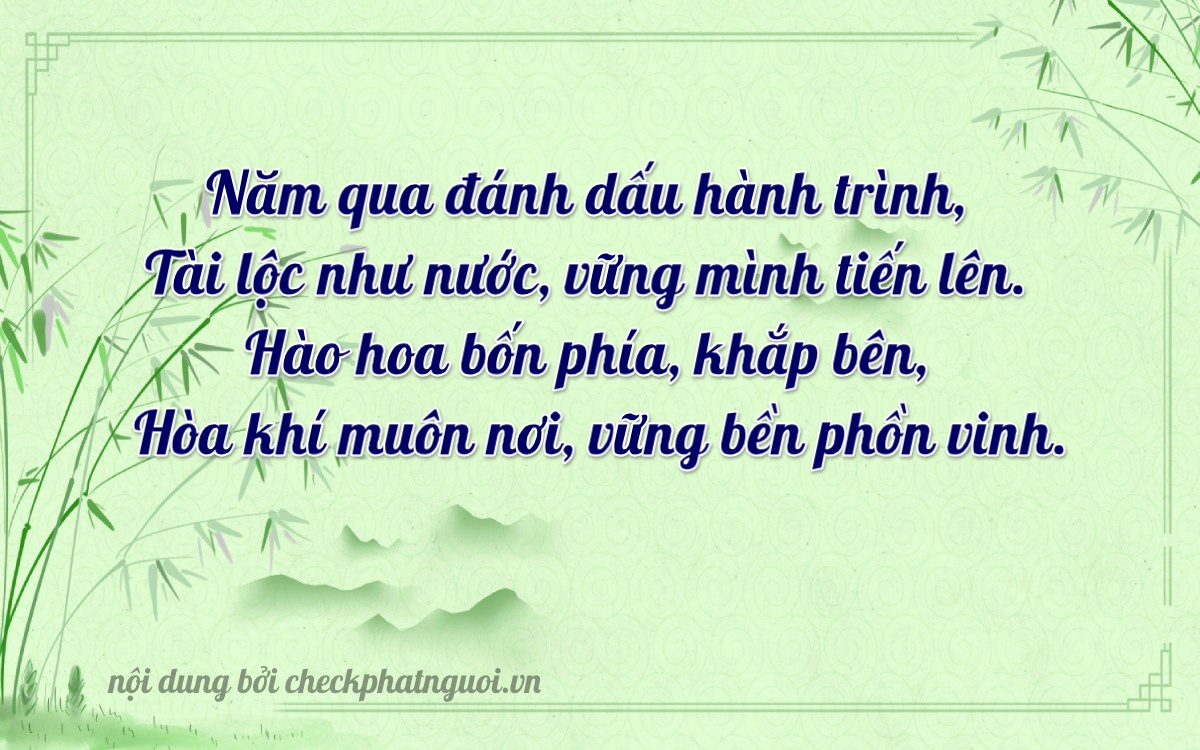 Bài thơ ý nghĩa cho <b>biển số 77F1-58342</b> tại website checkphatnguoi.vn
