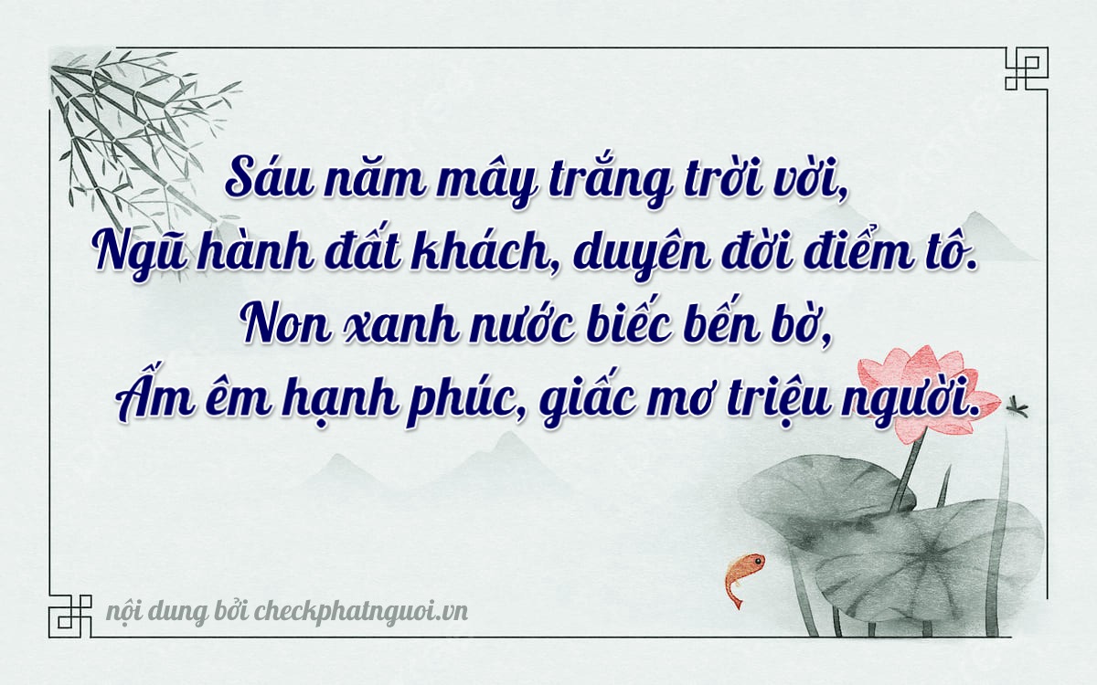 Bài thơ ý nghĩa cho <b>biển số 77F1-65659</b> tại website checkphatnguoi.vn