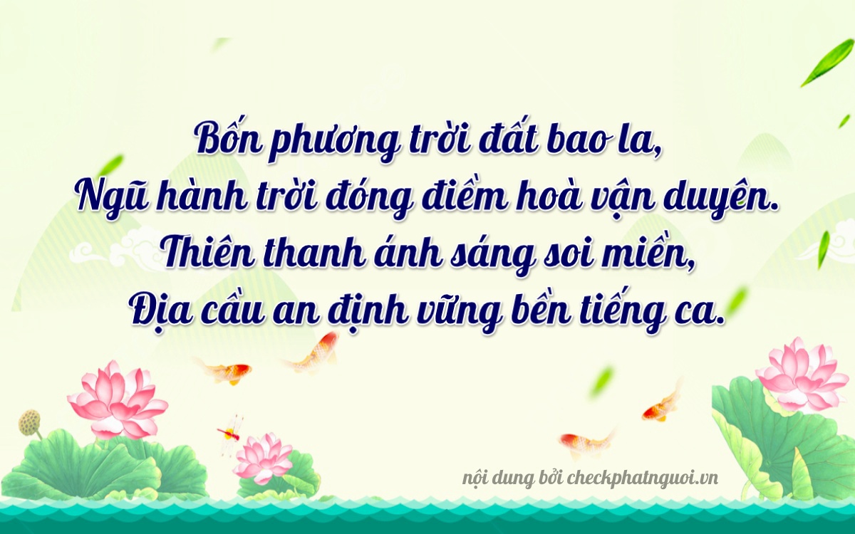 Bài thơ ý nghĩa cho <b>biển số 77G1-47511</b> tại website checkphatnguoi.vn