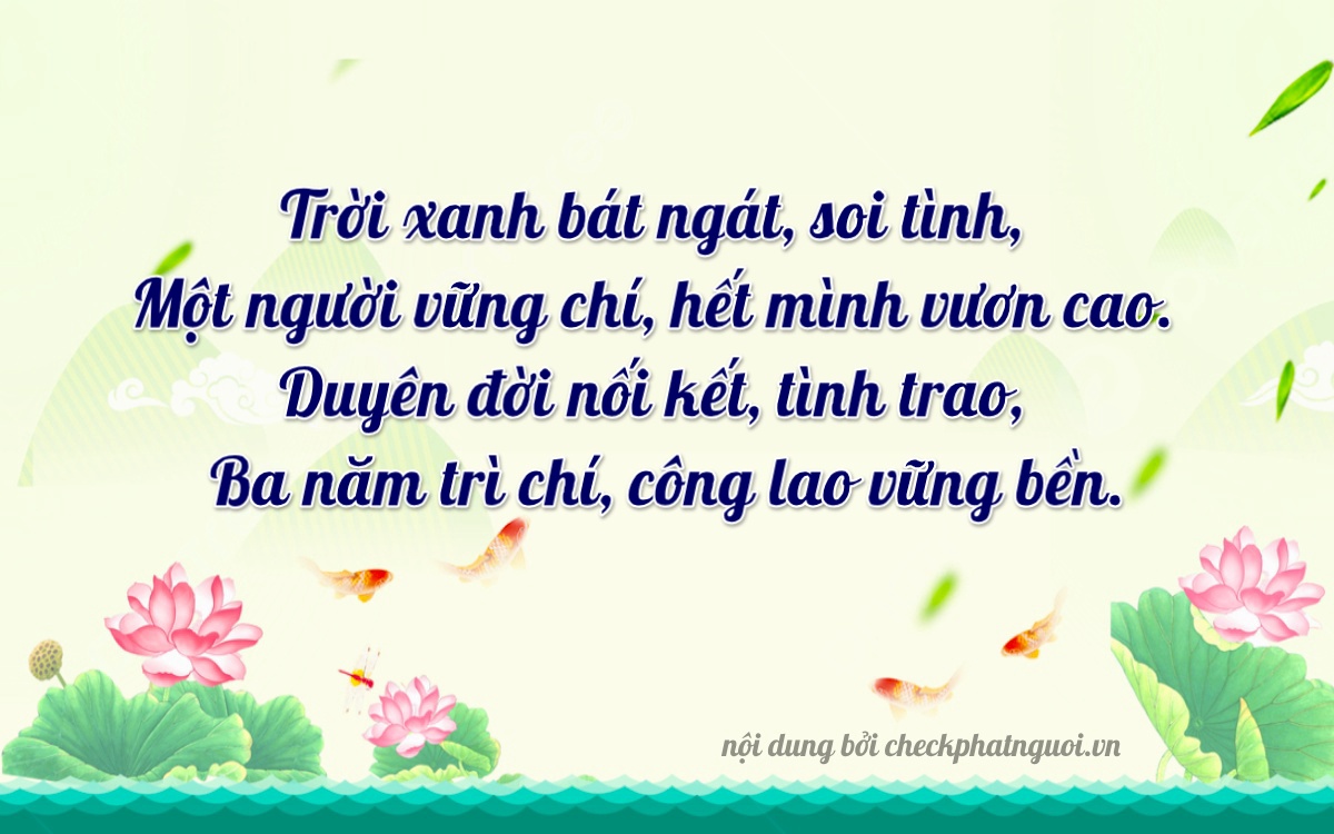 Bài thơ ý nghĩa cho <b>biển số 77G1-80463</b> tại website checkphatnguoi.vn