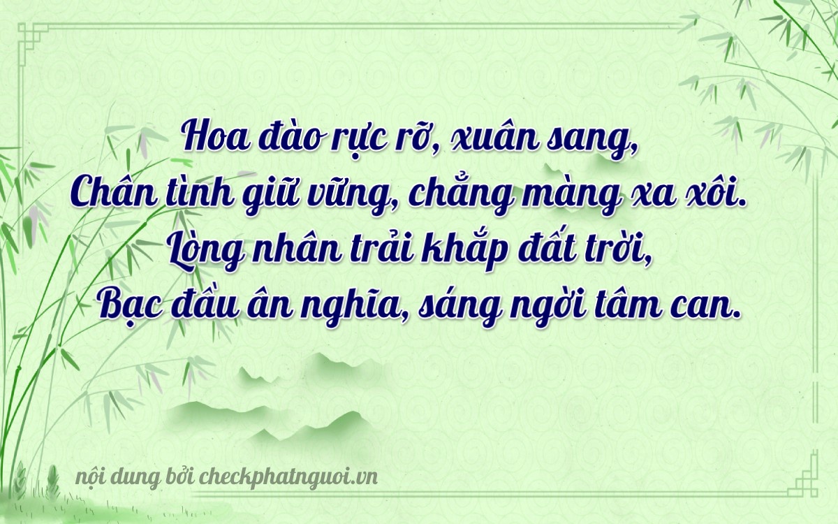 Bài thơ ý nghĩa cho <b>biển số 77H1-28306</b> tại website checkphatnguoi.vn