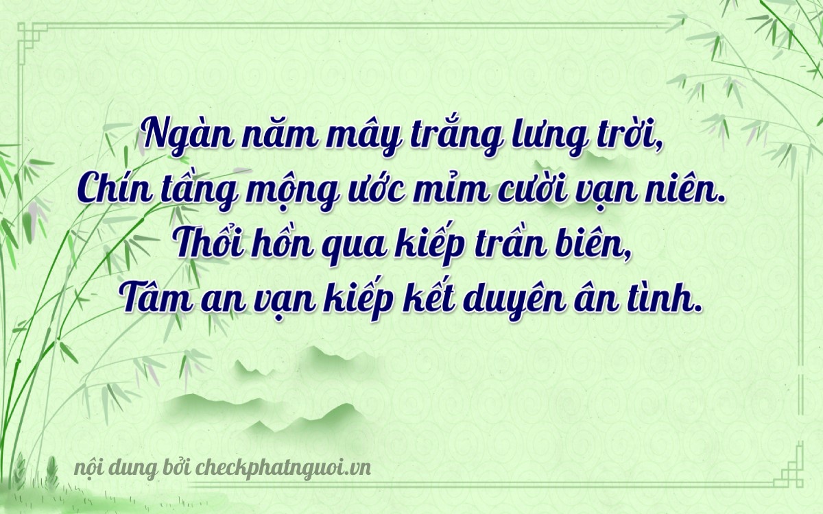 Bài thơ ý nghĩa cho <b>biển số 77H1-41184</b> tại website checkphatnguoi.vn