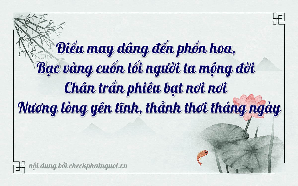 Bài thơ ý nghĩa cho <b>biển số 77H1-53761</b> tại website checkphatnguoi.vn