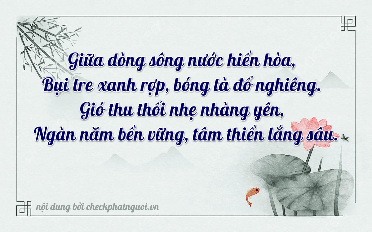Bài thơ ý nghĩa cho <b>biển số 77K1-07998</b> tại website checkphatnguoi.vn