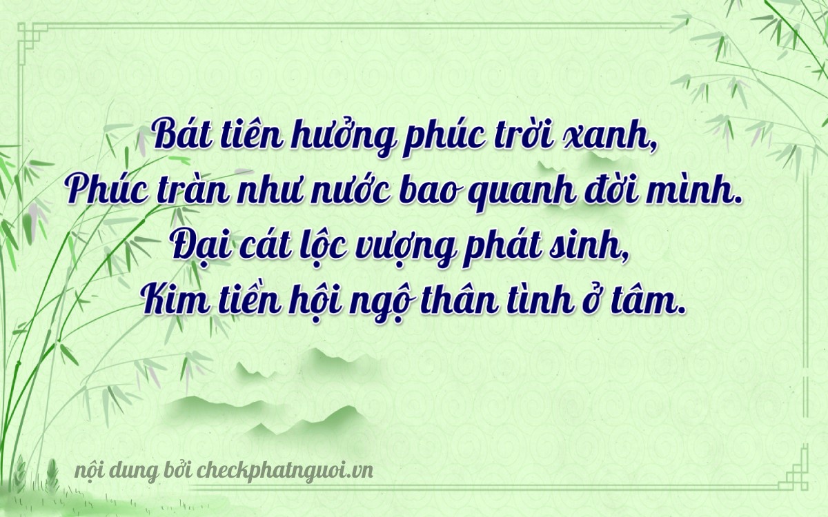 Bài thơ ý nghĩa cho <b>biển số 77K1-08643</b> tại website checkphatnguoi.vn