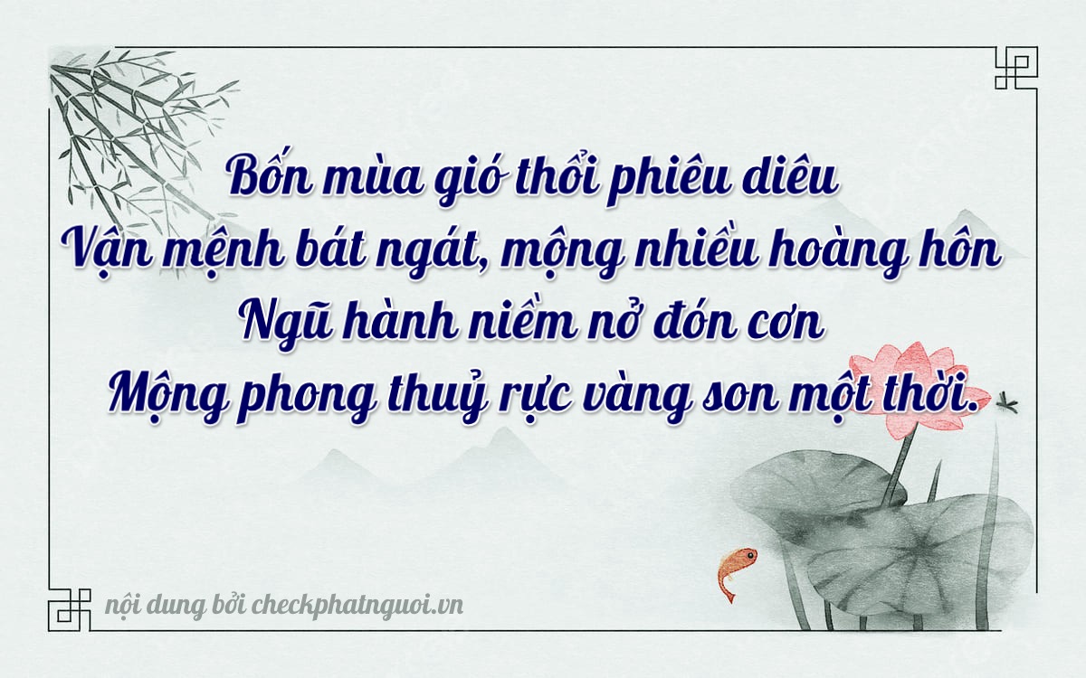 Bài thơ ý nghĩa cho <b>biển số 77L1-44581</b> tại website checkphatnguoi.vn