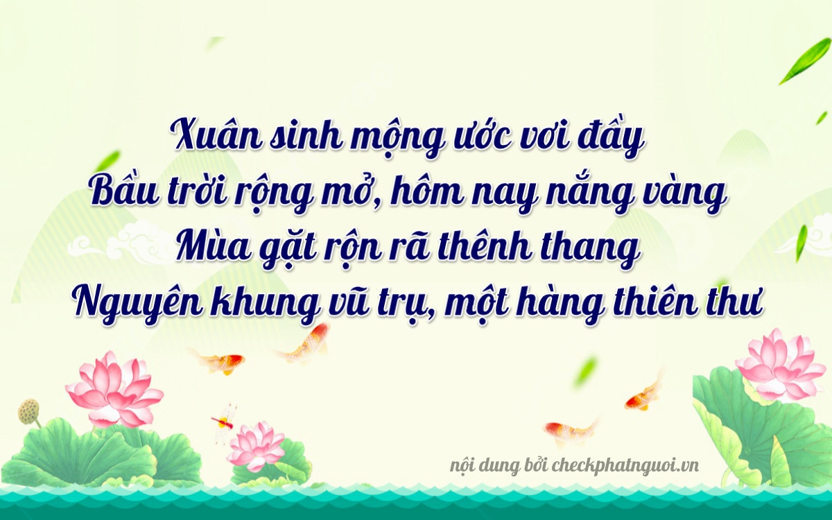 Bài thơ ý nghĩa cho <b>biển số 77L1-48077</b> tại website checkphatnguoi.vn