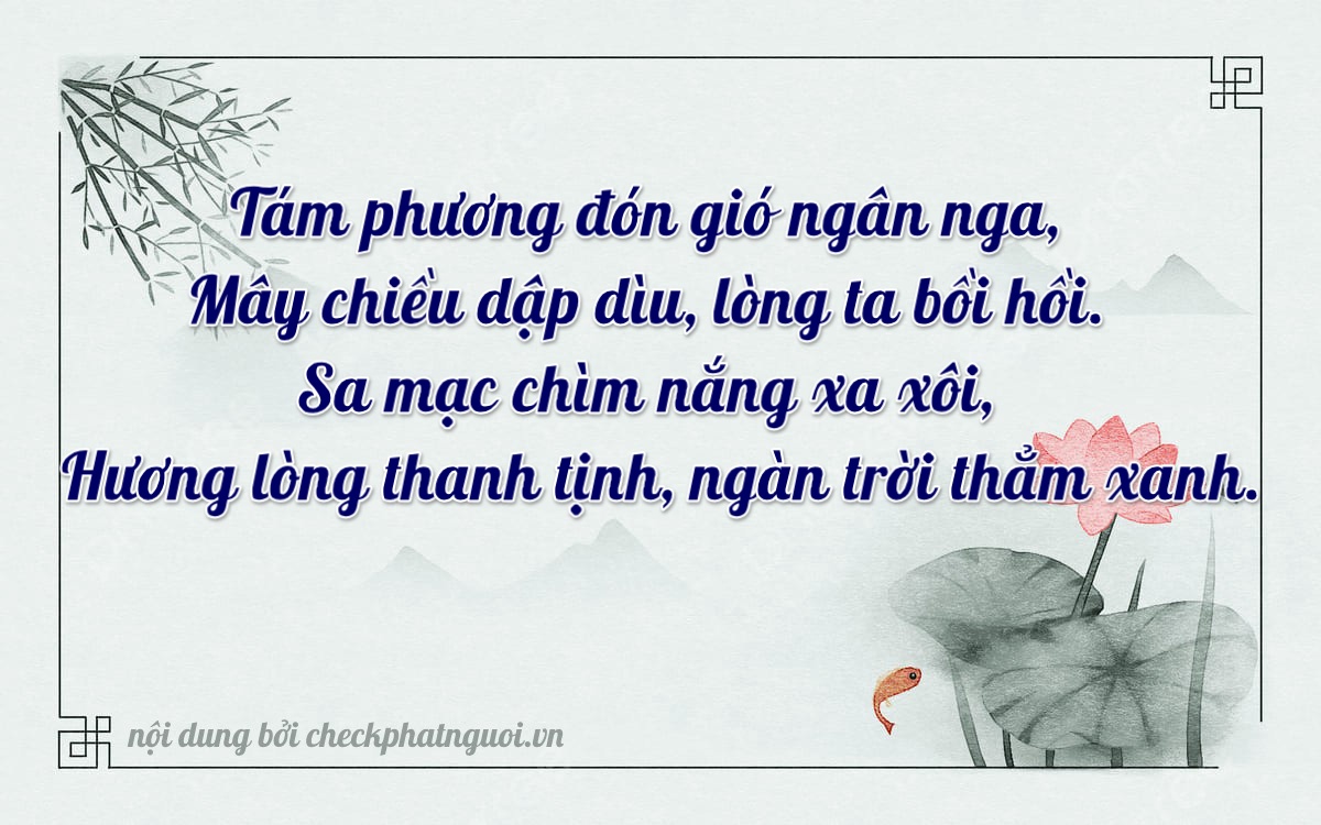 Bài thơ ý nghĩa cho <b>biển số 77L1-80923</b> tại website checkphatnguoi.vn