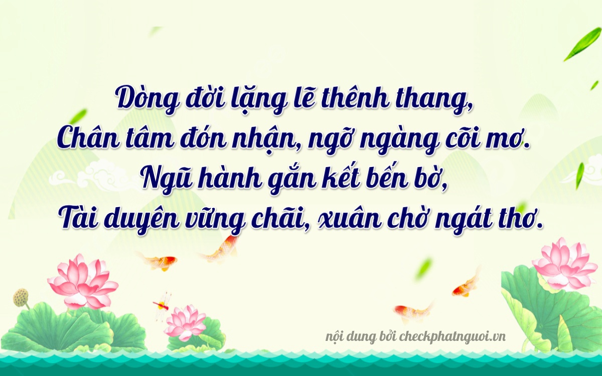 Bài thơ ý nghĩa cho <b>biển số 77L2-02952</b> tại website checkphatnguoi.vn