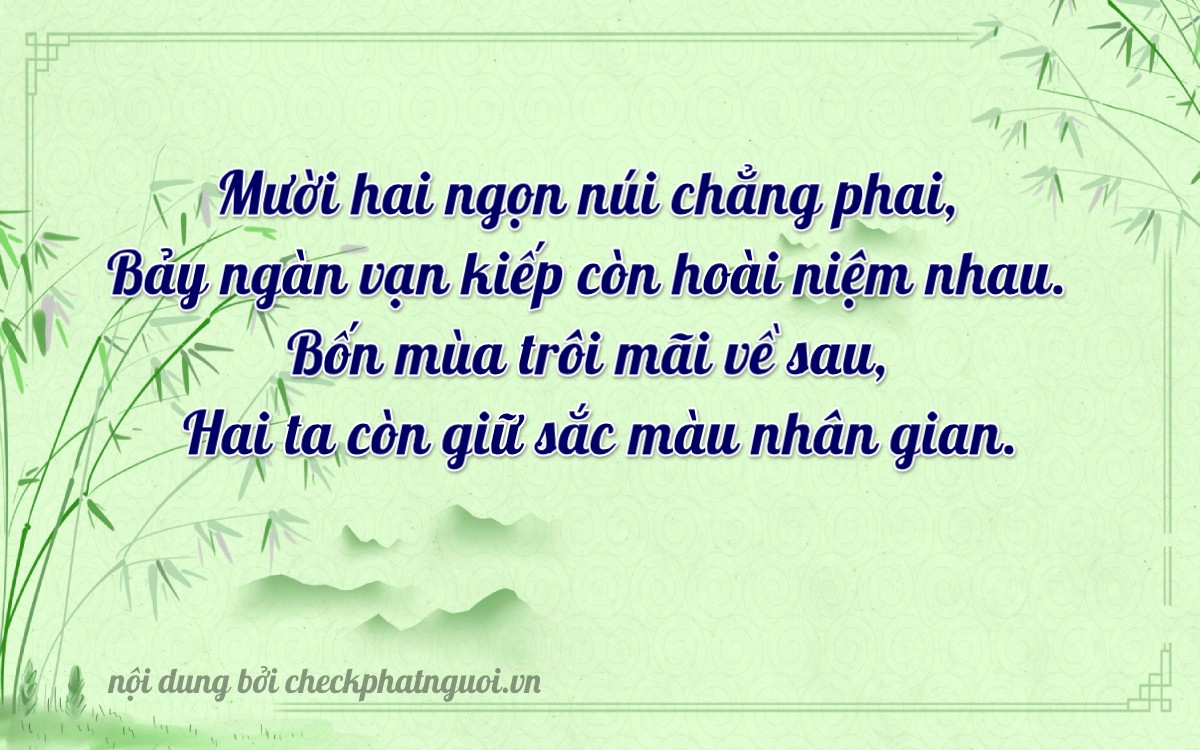 Bài thơ ý nghĩa cho <b>biển số 77L2-12742</b> tại website checkphatnguoi.vn