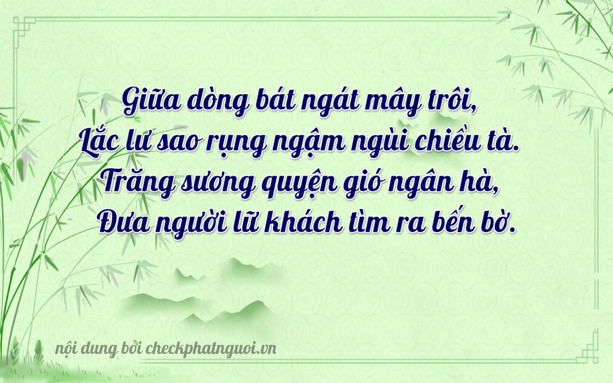 Bài thơ ý nghĩa cho <b>biển số 77L2-27979</b> tại website checkphatnguoi.vn