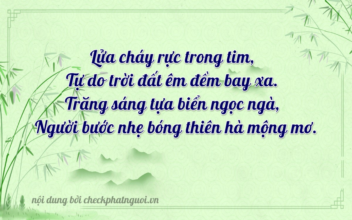 Bài thơ ý nghĩa cho <b>biển số 77L2-40741</b> tại website checkphatnguoi.vn