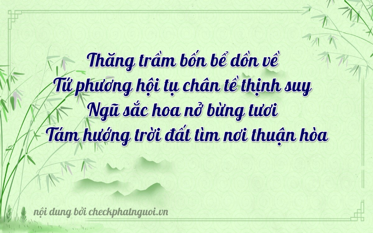Bài thơ ý nghĩa cho <b>biển số 77L2-44684</b> tại website checkphatnguoi.vn