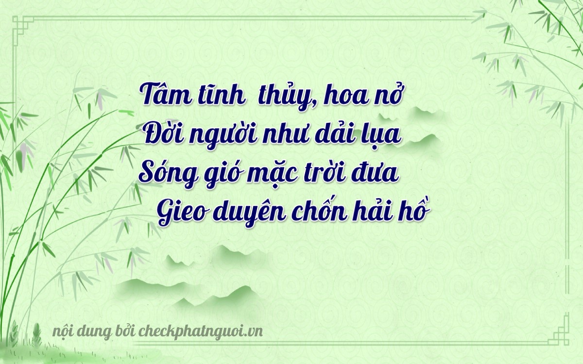 Bài thơ ý nghĩa cho <b>biển số 77L2-44970</b> tại website checkphatnguoi.vn