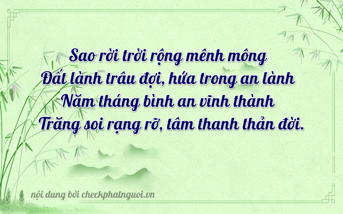 Bài thơ ý nghĩa cho <b>biển số 77L2-87463</b> tại website checkphatnguoi.vn