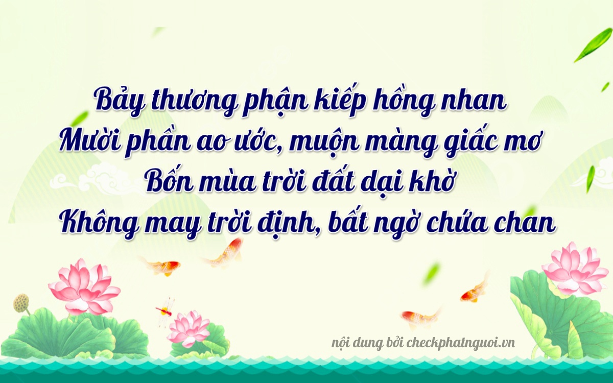 Bài thơ ý nghĩa cho <b>biển số 77M1-11740</b> tại website checkphatnguoi.vn