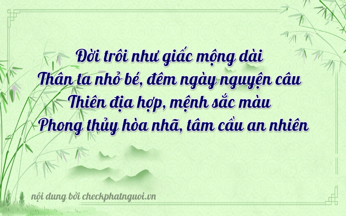 Bài thơ ý nghĩa cho <b>biển số 77S-27791</b> tại website checkphatnguoi.vn