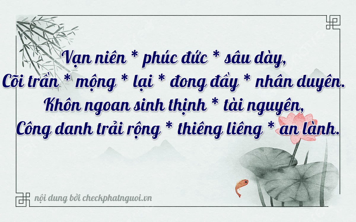 Bài thơ ý nghĩa cho <b>biển số 78A-00054</b> tại website checkphatnguoi.vn
