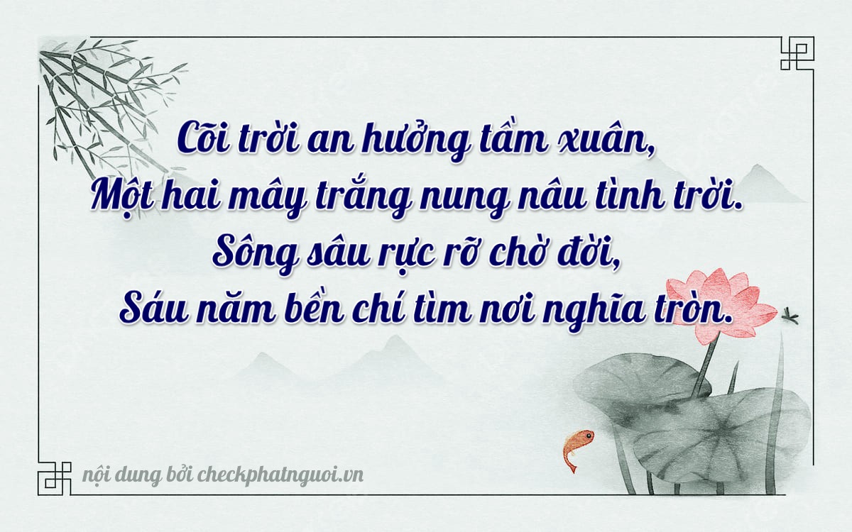 Bài thơ ý nghĩa cho <b>biển số 78A-12165</b> tại website checkphatnguoi.vn