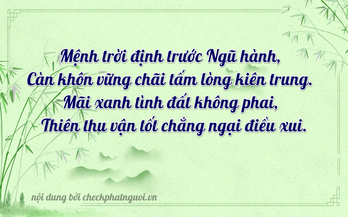 Bài thơ ý nghĩa cho <b>biển số 78A-12211</b> tại website checkphatnguoi.vn