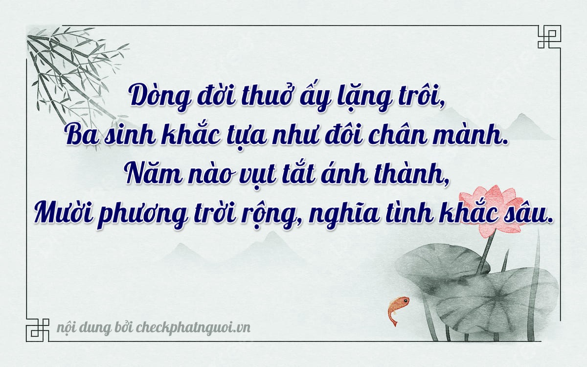 Bài thơ ý nghĩa cho <b>biển số 78A-13195</b> tại website checkphatnguoi.vn