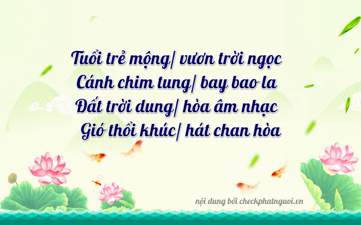 Bài thơ ý nghĩa cho <b>biển số 78A-15230</b> tại website checkphatnguoi.vn