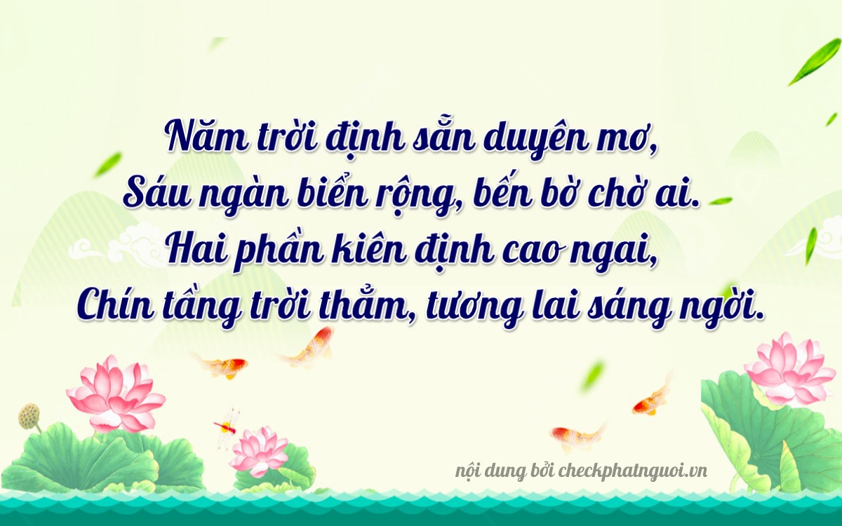 Bài thơ ý nghĩa cho <b>biển số 78A-16259</b> tại website checkphatnguoi.vn