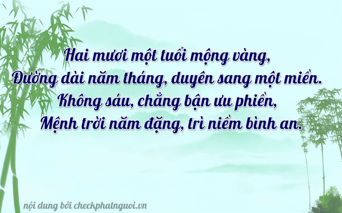 Bài thơ ý nghĩa cho <b>biển số 78A-21065</b> tại website checkphatnguoi.vn