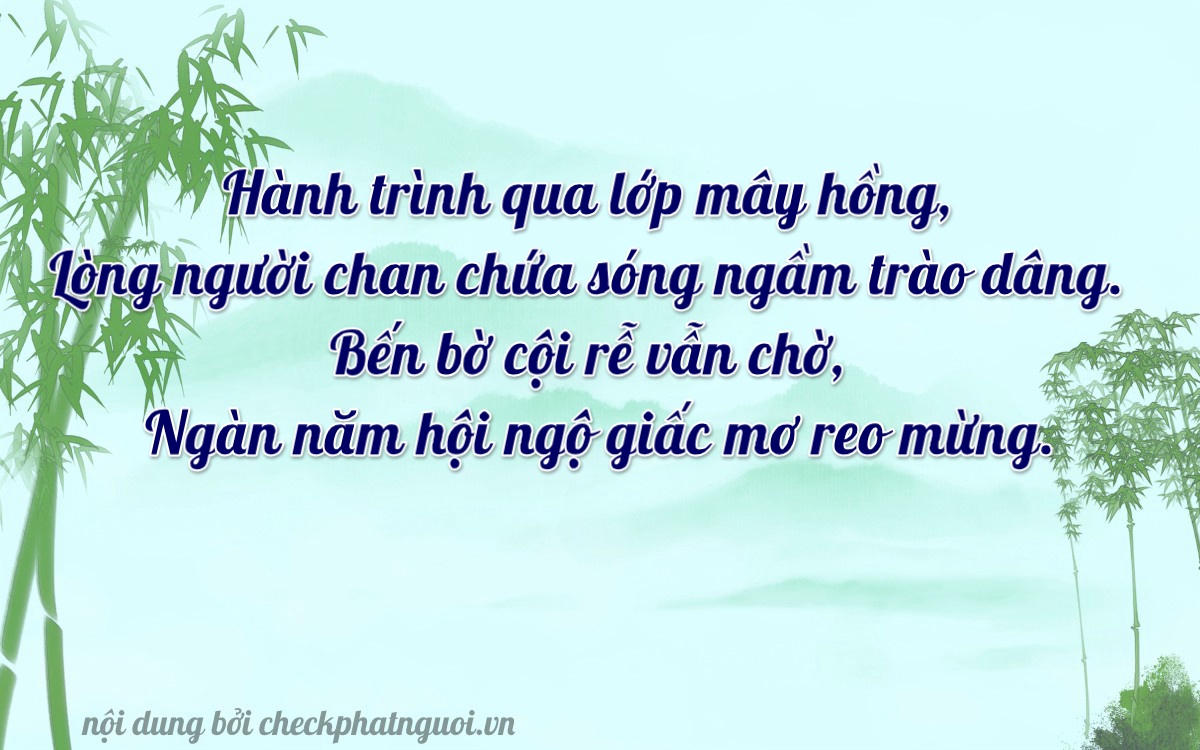 Bài thơ ý nghĩa cho <b>biển số 78A-21092</b> tại website checkphatnguoi.vn