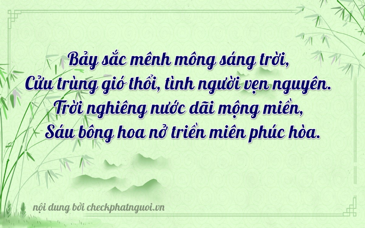 Bài thơ ý nghĩa cho <b>biển số 78A-27946</b> tại website checkphatnguoi.vn