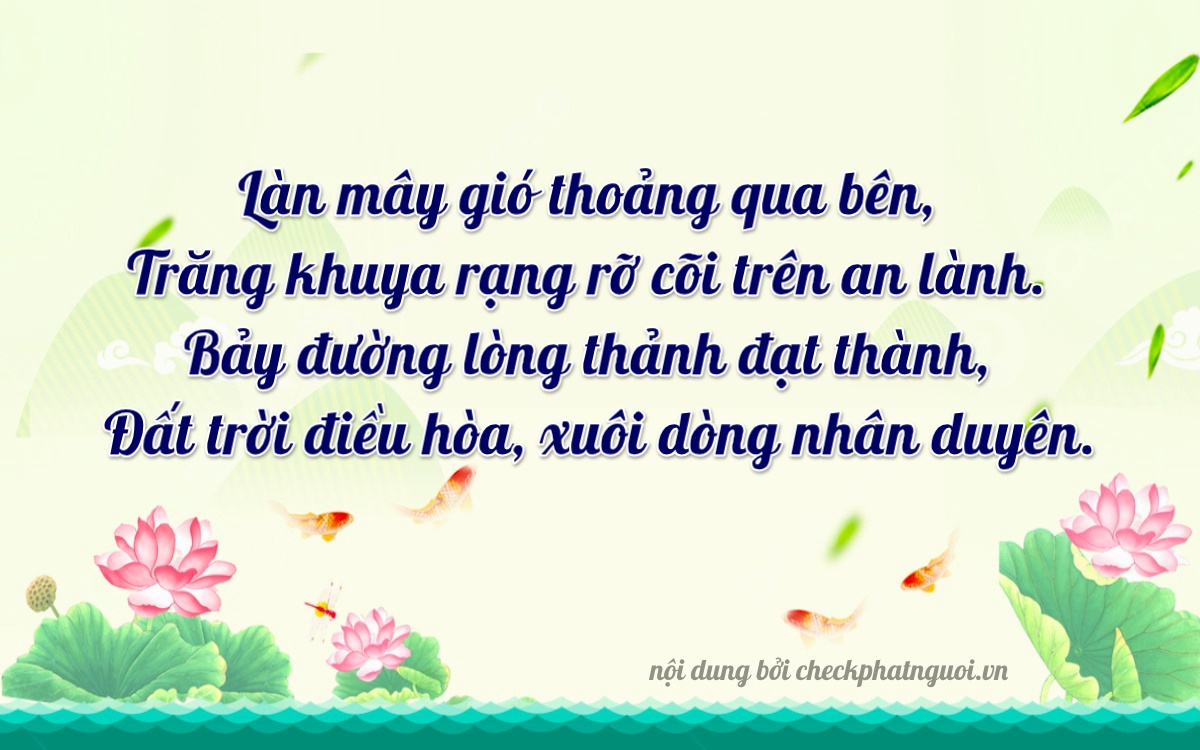 Bài thơ ý nghĩa cho <b>biển số 78A-27967</b> tại website checkphatnguoi.vn