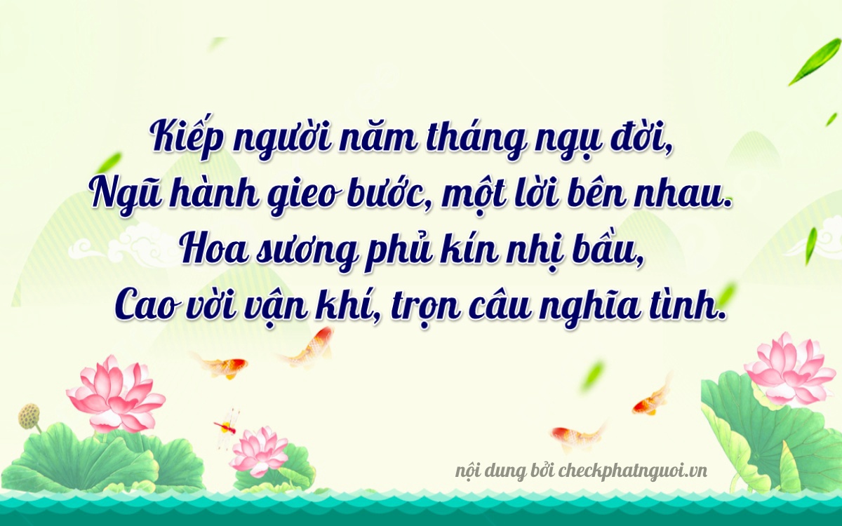 Bài thơ ý nghĩa cho <b>biển số 78AB-00504</b> tại website checkphatnguoi.vn