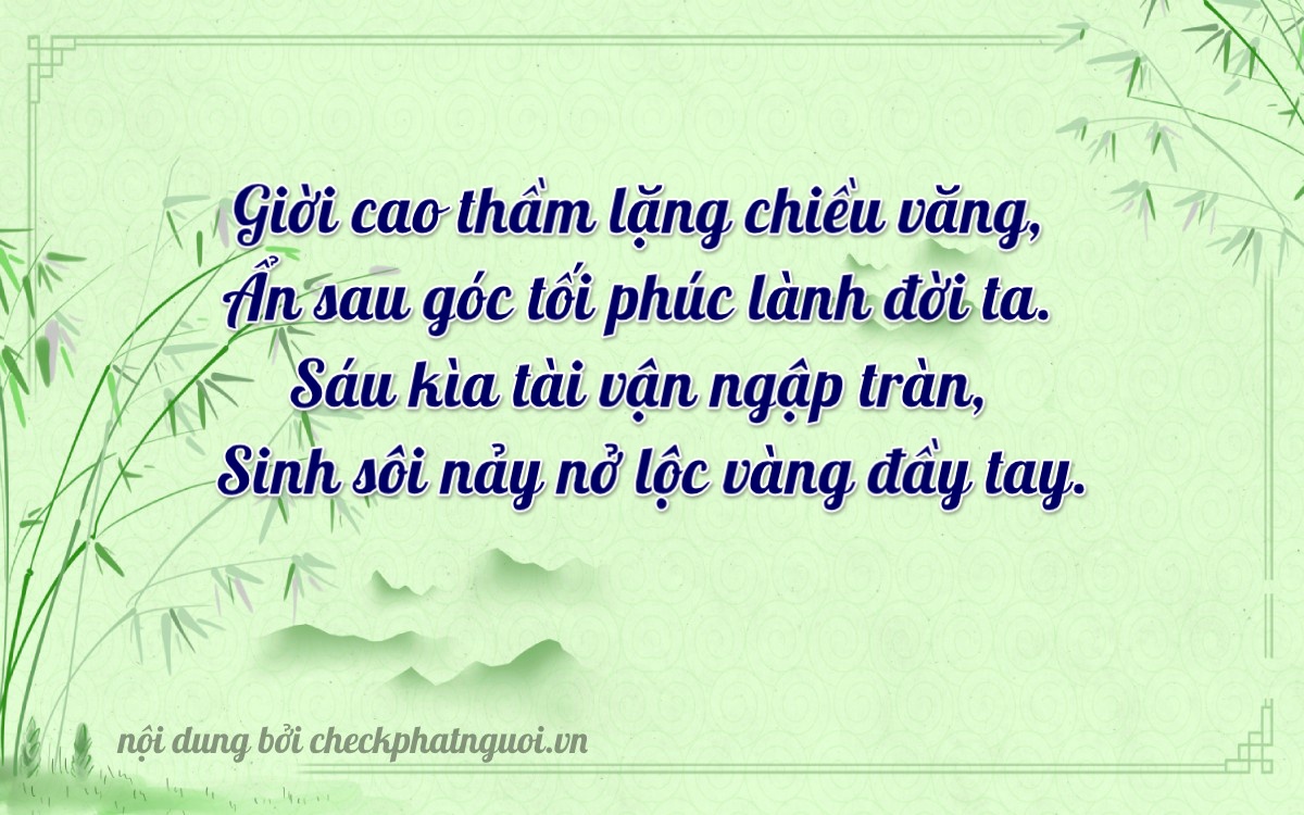 Bài thơ ý nghĩa cho <b>biển số 78AB-03636</b> tại website checkphatnguoi.vn