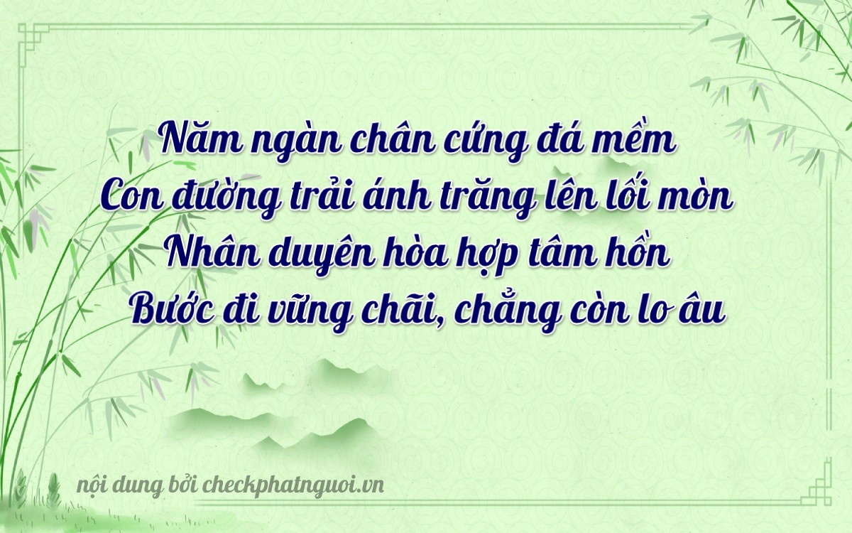Bài thơ ý nghĩa cho <b>biển số 78AB-05595</b> tại website checkphatnguoi.vn
