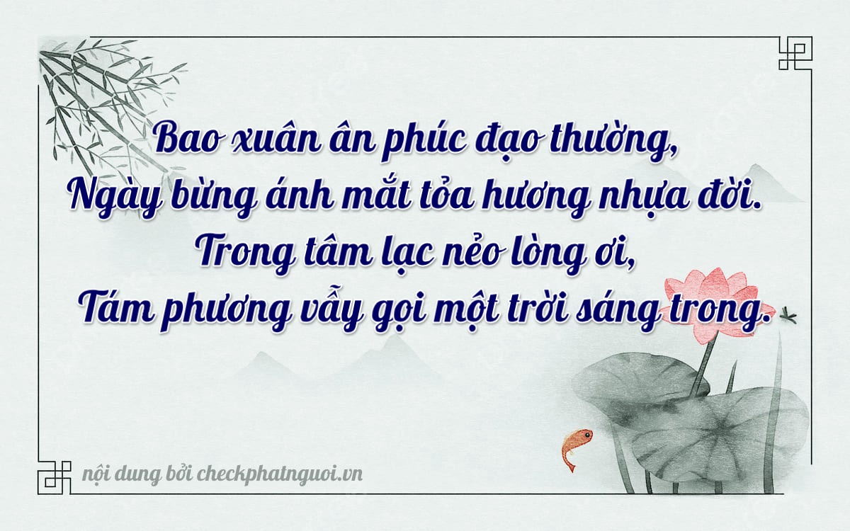 Bài thơ ý nghĩa cho <b>biển số 78AB-07886</b> tại website checkphatnguoi.vn