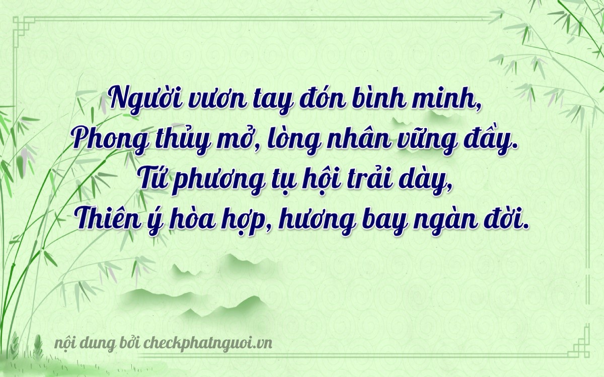 Bài thơ ý nghĩa cho <b>biển số 78AB-09178</b> tại website checkphatnguoi.vn