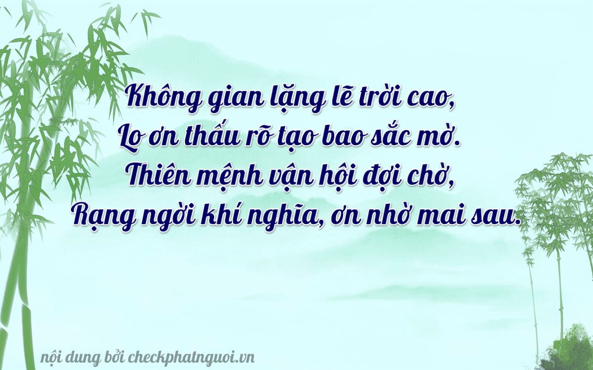 Bài thơ ý nghĩa cho <b>biển số 78AE-07573</b> tại website checkphatnguoi.vn