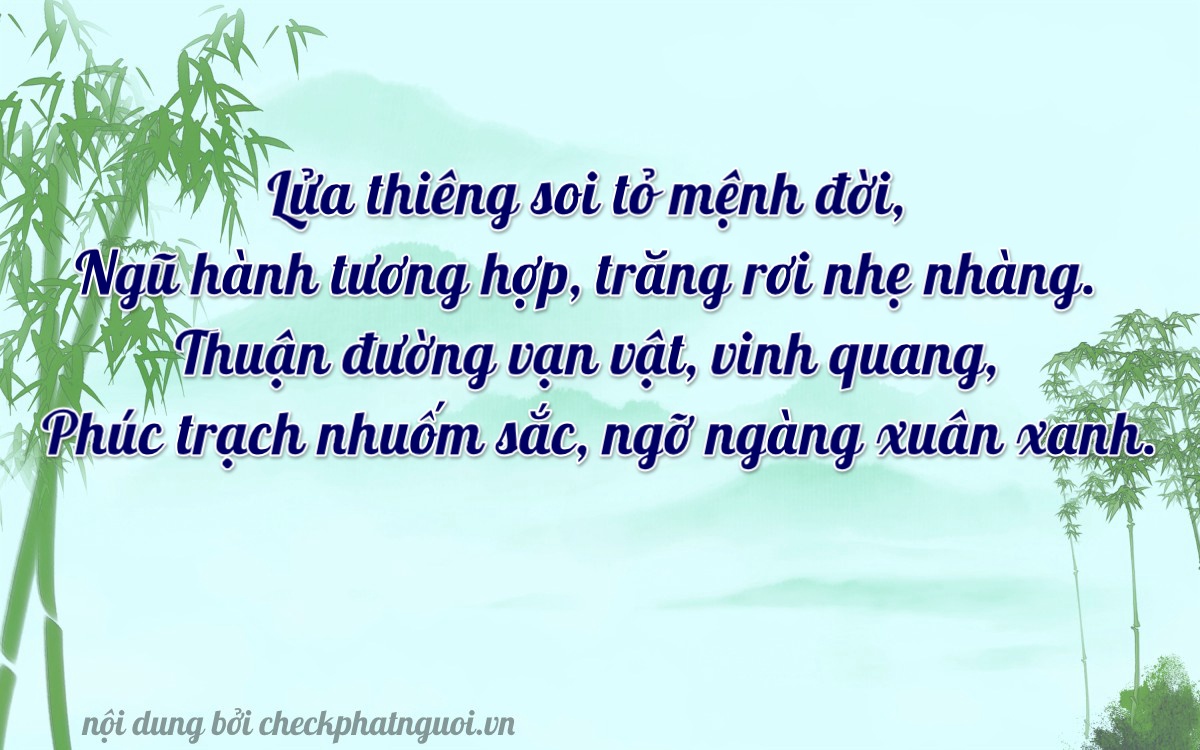 Bài thơ ý nghĩa cho <b>biển số 78AF-05200</b> tại website checkphatnguoi.vn
