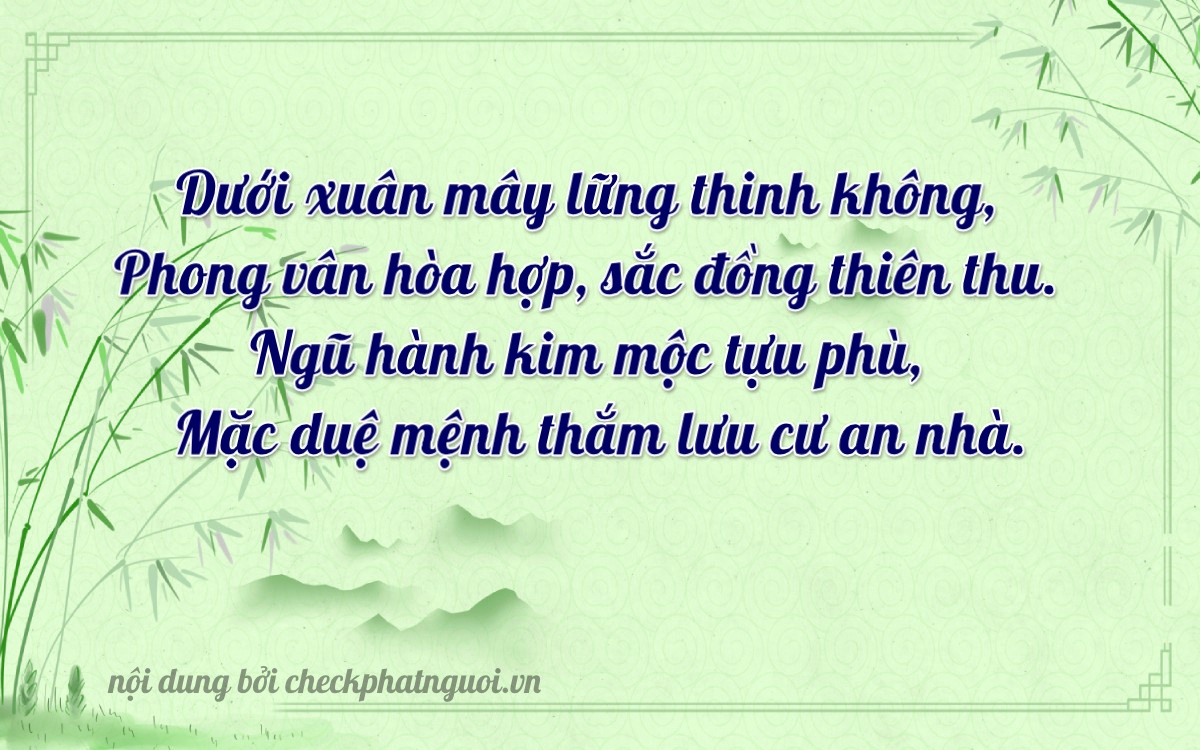 Bài thơ ý nghĩa cho <b>biển số 78AF-09850</b> tại website checkphatnguoi.vn