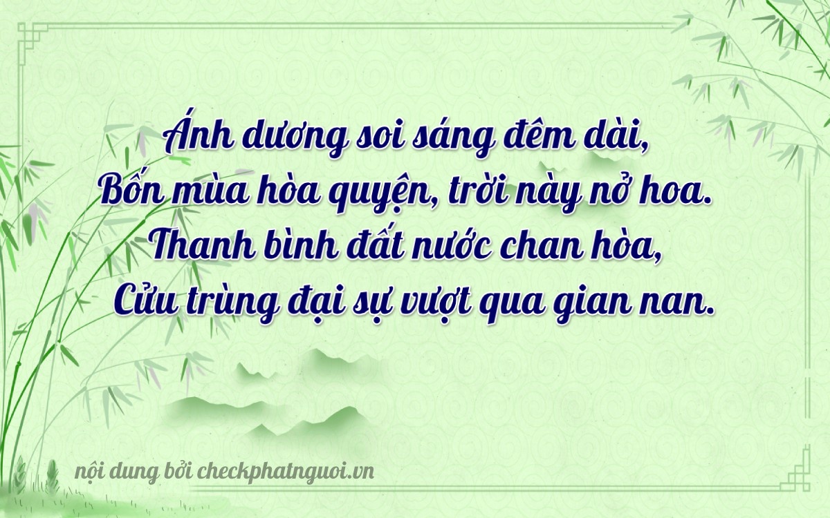 Bài thơ ý nghĩa cho <b>biển số 78AH-08179</b> tại website checkphatnguoi.vn