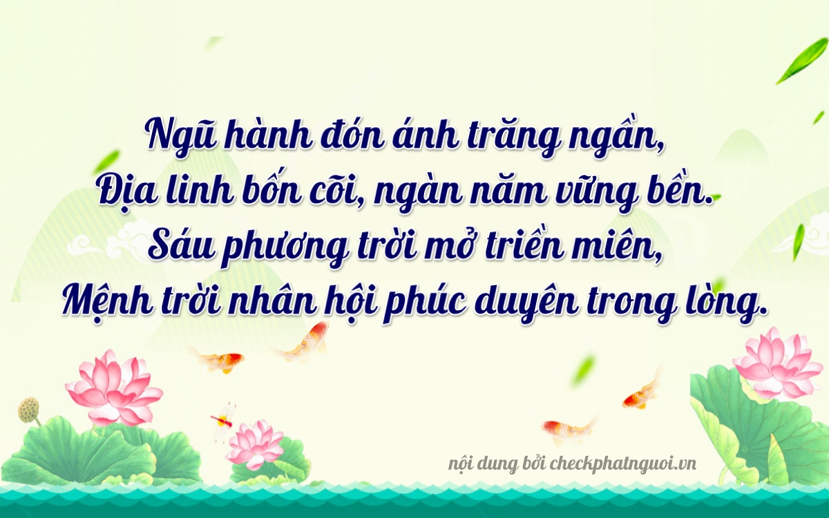 Bài thơ ý nghĩa cho <b>biển số 78AL-04363</b> tại website checkphatnguoi.vn