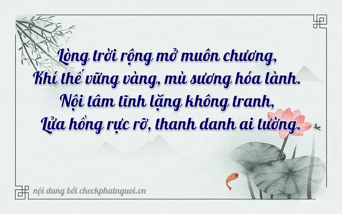 Bài thơ ý nghĩa cho <b>biển số 78B-01318</b> tại website checkphatnguoi.vn