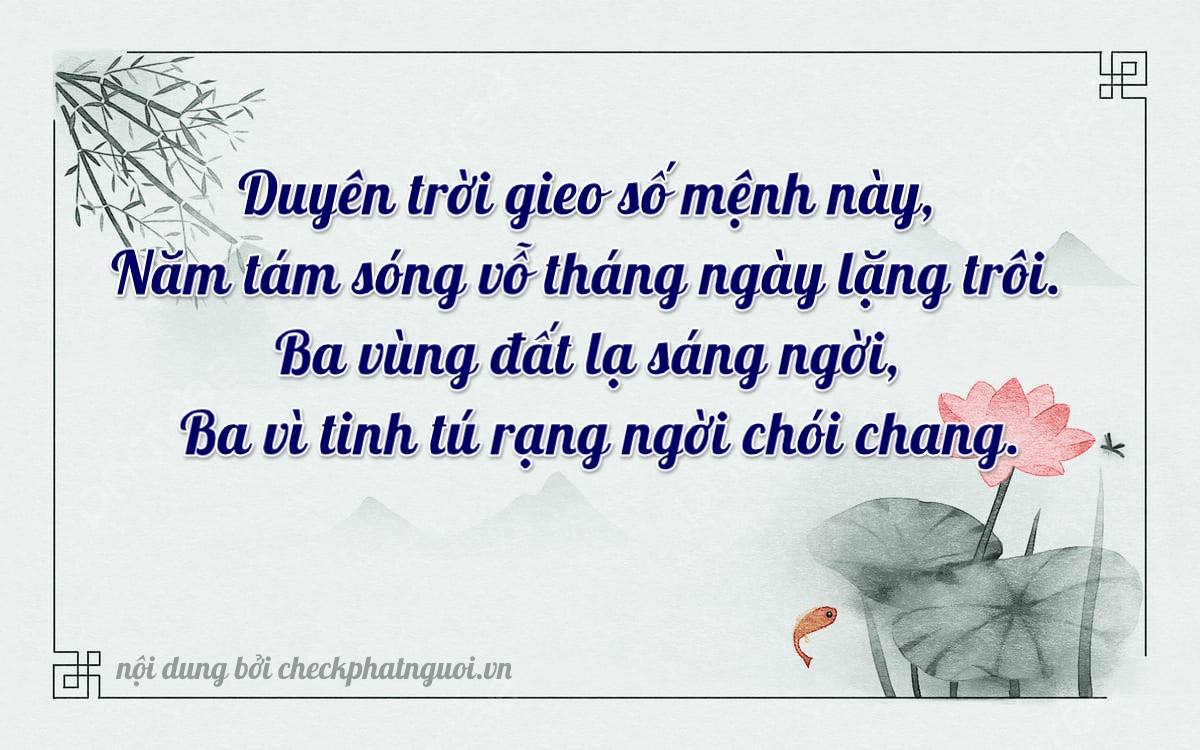 Bài thơ ý nghĩa cho <b>biển số 78C-05833</b> tại website checkphatnguoi.vn