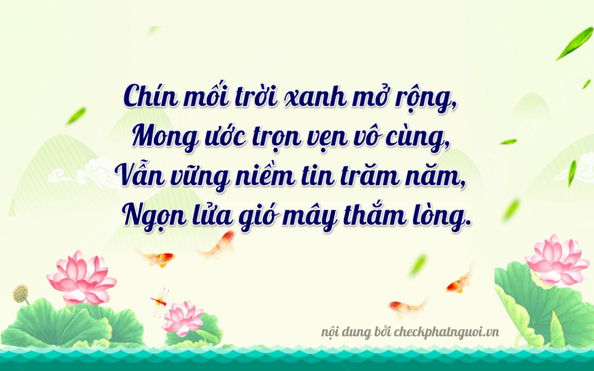 Bài thơ ý nghĩa cho <b>biển số 78C1-09819</b> tại website checkphatnguoi.vn